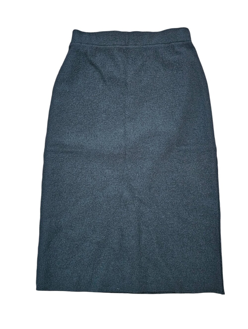 Eileen Fisher 100% Wool Black Pencil Skirt Size Small